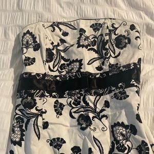 White House black market strapless dress